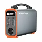 JustNow Portable Power Station 240W/240Wh,LiFePo4 Batterie Mobiler Stromspeicher mit AC/DC/USB/PD 60W Ausgang, Solar Generator für Camping, Outdoor, Wohnmobile,Notfall,Haushalt Reserve