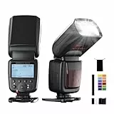 PHOTOOLEX FK310 LCD Blitz Flash Speedlite für Canon Nikon Sony Panasonic Olympus Pentax Fujifilm Sigma Minolta und Andere Digital SLR Film SLR Kameras und Digital Kameras mit Single-Kontakt Hot-Schuh