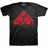 T-Shirt # M Black Unisex # Skynet Logo