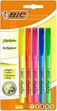 BiC 893133 Textmarker, hell, 5 Stück