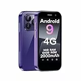 ZOKOE Mini Handy Smartphone für Kinder 3-Zoll-Bildschirm 2000 mAh 3GB RAM 64GB ROM 2.0+5.0MP Gesicht entsperren 4G kein Vertrag Telefon (lila,3GB+64GB)
