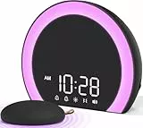 ANJANK Extra Lauter Wecker mit Kabelloser Vibration,Lichtwecker & Vibrationswecker für Tiefschläfer,Jugendliche,9-Farben Nachtlicht,Doppelalarm,8 Wecktönen,0-100% Dimmer,Digital Alarm clock für Kinder
