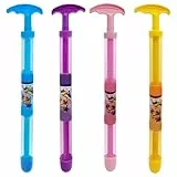 Cndiyald Wasserpistole für Kinder, Wasserpistolenspielzeug 4pcs, 15 Feuerwerks -Squirter -Kanonen mit Griff, Plastik -Gründungs ​​-Squirter -Spielzeug