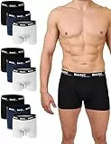 Basic Treasure 9er Pack Unterhosen Männer XXL, Premium Baumwolle Boxershorts Herren, Herren Unterhosen Boxershorts Männer, Retroshorts Men, Ohne Kratzenden Zettel (Schwarz, Grau und Navy)