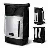 INVILUS® Rucksack Damen & Herren – Extra große Reflektorfläche für mehr Sicherheit im Straßenverkehr – Laptop Rucksack 15 Zoll - Wasserabweisend - Anti Diebstahlfach – Fahrradrucksack für Arbeit & Uni