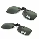Aroncent UV400 Sonnenbrillen Vorhänger Clip On Polarisiert, Grün