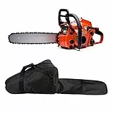 TOPINCN Kettensägen-Tragetasche Tragbarer Aufbewahrungskoffer Wasserdichter Oxford-Stoff-Kettensägenhalter für Holzfäller