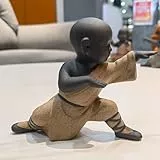 Cutfouwe Buddha Figur,Kung Fu Mönch Statuen,Zen Feng Shui Dekoration,Tischdeko,Teetablett Ornamente,5