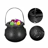 TOYANDONA 12 Stück Süßigkeiteneimer Halloween-Leckerli-Eimer Kleine Halloween-Eimer Kleine Halloween-Schüssel Parade-Süßigkeiten Großbehälter Besenstiel Korbhalter Für Erwachsene