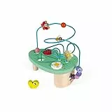 Janod - Caterpillar and Co Looping - Wooden Early - Learning Toy - Educational Game - Fine Motor Skills - 12 Months - J08253