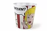 Excelsa Schale Pop Corn, Polypropylen, Rot und Weiß, Durchmesser 18 cm