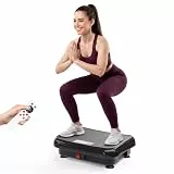 TISSCARE Vibrationsplatte, Trainingsgerät Mini-Vibrationsplatten für Fitnessgeräte für Zuhause, 180 kg Kapazität, Ganzkörper-Power-Shake-Trainingsplattform für Heim-Cardio-Fitness (Black)