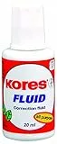 Kores Korrekturfluid mit Pinsel, 20 ml, 10 Stück, weiß