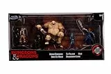 Jada Toys Dungeons & Dragons Nanofigs 5er-Set Nano Sammelfiguren aus Die-Cast, Human Barbarian, Elf Paladin, Drow Elf Rogue, Dragonborn Cleric, Ogre, Spielzeugfiguren, 5 Stück/Set, 4 cm, ab 12 Jahren