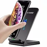 OneCut Induktive Ladestation, Wireless Charger für Samsung Galaxy S25| S25 Ultra| S24| S24 Ultra| S23| S22| S22| S21+| S21| S20| S10| S10e| S9| S8| S7| Note 20, 10W Kabelloser Schnellladeständer