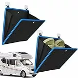 Wall Mounted Shoe Storage – Polyester 26.5x27.5cm | 2 Pieces Waterproof Self-Adhesive Slipper Rack Holder, Space Saving Hanging Shoe Bag For Bedroom Bathroom Garage Dormitory RV Camping Usea