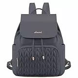 LOVEVOOK Rucksack Damen Klein, Elegant Cityrucksack Damen-rucksackhandtaschen Anti Diebstahl Tagesrucksack, Modern Rucksack Tasche 2 in 1 Womens Backpack für Schule Arbeit Reisen Wandern, Grau