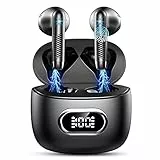 Neu 2025 KI Übersetzer Kopfhörer, 3-in-1 Echtzeit Sprachübersetzer Ohrhörer mit 164 Sprachen & 7 Modi, Bluetooth 5.4 Kopfhörer Übersetzer mit App, LED Display, 42H Laufzeit für Reisen/Business Schwarz