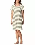 Schiesser Damen Nachthemd Kurzarm weiche Baumwolle Bigshirt mit Taschen - Nightwear