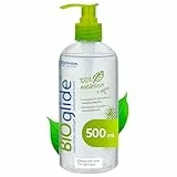 JOYDIVISION Original BIOglide Gleitgel neutral 500 ml I Bio Gleitmittel 100% natürlich & vegan I Wasserbasiertes I für Latexkondome geeignet