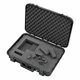 TOMcase ECO90 Schutzkoffer 52x35x12,5 cm schwarz - Hardcase aus recyceltem Kunststoff - Koffer wasserdicht stoßfest - nachhaltiger Transportkoffer mit Schaumstoff Inlay für Kamera Werkzeug Drohne