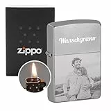 Zippo Feuerzeug mit Gravur - Zippo mit Gravur und Foto/personalisierte Geschenke für Männer - Geschenke für Papa - Valentinstagsgeschenk für Ihn - Fotogeschenke