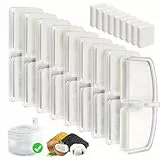 Trinkbrunnen für Katze Kabellos Filter, 9 Pieces Filters + 9 Pieces Foam Filters for Cat Drinking Fountain, Filtering Hair (Sponge), Triple Filtration