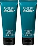 DAVIDOFF Cool Water Man After Shave Balm, aromatisch-frischer Herrenduft, pflegt und kühlt nach der Rasur, 100ml, acquatic (Packung mit 2)