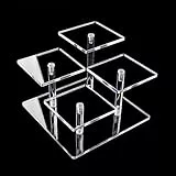 mongtsamz Acryl Display Riser Stand, Parfümständer Regal Acryl Transparente acryl Display Ständer Parfümständer Gestuftes Riser Parfümregal für Kosmetik Sammlerstücke, 1 Stück