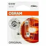 OSRAM 6418-02B Glühlampe Original Sv8,5-8 12V 5W, 2er-Set, Medium