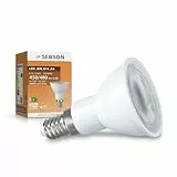 SEBSON Lampe E14 LED warmweiß 2,5W Energieeffizienzklasse A, ersetzt 50W Halogen, 450 Lumen, LED Leuchtmittel 90° 230V Reflektor ø50x70mm - 4er Set