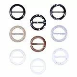 Fenical Schal Ring Runde Harz Schals Schnalle Seide Verschluss Clips Kleidung Ring 3cm 9 Stück
