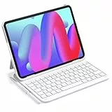Inateck iPad 10 Generation Hülle mit Tastatur, für iPad 11 Gen. A16 2025 11 Zoll, Air 11 Zoll M3/M2 (2025/2024),Air 5/4, Pro 11 4/3/2/1,QWERTZ,Ultraleichte Tastatur mit Stifthalter,AirTap BK2007