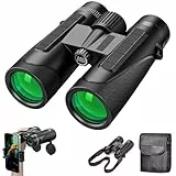 Homavit Fernglas 12x42, Ferngläser für Erwachsene, BAK4 Prism FMC, HD Ferngläser wasserdicht, Fernglas Erwachsene, für Vogelbeobachtung,Jagd,Wandern,Astronomie