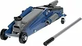 Cartrend hydraulischer Wagenheber, Rangierwagenheber für SUVs und Geländewagen mit Quicklift-Funktion, 2,5 Tonnen, blau