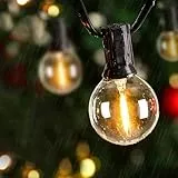 Avoalre 9M+5M Lichterkette Außen mit Timer & 8 Modi, IP44 Warmweiß Außenlichterkette mit 15+2 G40 Glühbirnen, Ausdehnbar Max. 1 Satz Outdoor Lichterkette Strom für Garten Terrasse Weihnachten Hof Deko