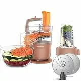 Kenwood MultiPro – Kompakte Küchenmaschine mit Express Serve, Edelstahlmesser, Schneid- und Raspelscheiben, 600-ml-Mixbecher, Pulse-Funktion, Rot (FDP23.380RD)