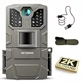CEYOMUR Wildkamera 36MP 2K, 850nm IR LEDs Wildkamera mit Bewegungsmelder Nachtsicht, Wildtierkamera mit 2 Zoll Display, IP66 Wasserdichter für die Überwachung von Wildtieren