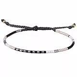 KELITCH Damen Freundschaftsarmbänder Saatperle Strang Armbänder Armreifen Handgefertigte Boho Charm Schmuck