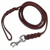 3 Typen Kuhläsesandleder -Leder -Blei Hund, Hundetrainingstrainer Haustier Walking Leine Ziehgurt Blei Sicherheitsseil Ledergürtel für Gehens -Lauftraining (1,2 m Seil)
