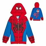 Marvel Kinder-Kapuzenpullover Spidey und seine erstaunlichen Freunde, Kapuzenjacke mit Reißverschluss, Miles Morales Ghost Spider oder Spidey, 2-3 Jahre