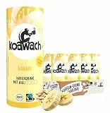 koawach – Haferdrink Banane mit Koffein 12x235ml Set – Bio-Bananendrink mit natürlichem Guarana – Bananenmilch Energy Drink alternative mit Hafermilch – Hafergetränk in nachhaltigen Papp-Dosen