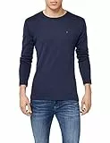 Tommy Jeans Herren Langarmshirt TJM Original Langarm, Blau (Black Iris), L