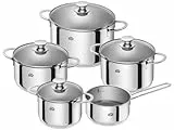 BSF 74000-000-0 Bordeaux Kochgeschirrset, Induktionsgeeignet, 5-teilig, Silber