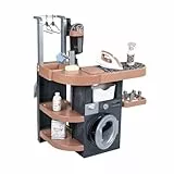 Smoby - Rowenta Haushalts-Set Waschküche - Spielwäscheraum mit Waschmaschine, Bügelbrett, Staubsauger & Zubehör - Haushaltsspiel-Set ab 3 Jahren, mit Recyclingmaterial
