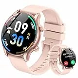 vamout Smartwatch Damen Rund mit Telefonfunktion/AI Assistentin,1.39' HD Uhr,120+ Sportmodi Watches for Women, Fitnessuhr Herren mit SpO2 Pulsuhr Schlafmonitor, IP68 Wasserdicht, für iOS Android