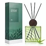 DIUFJAG 200ml - Bamboo Bambus Raumduft Duftstäbchen Mit 8 stäbchen,Home Duft Reed Diffuser Lufterfrischer für Schlafzimmer Büro Badezimmer Regal Dekor