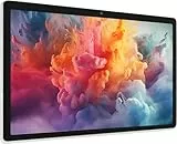 MUISOO Android 14 Tablet, Octa-Core 10 Zoll, 10 GB + 64 GB (erweiterbar auf 1 TB), Android Tablet mit Bluetooth 5.3, WiFi 6, Dual-Kamera, 5 MP + 8 MP, Face ID, 4G Wireless Dongle (Weiß)