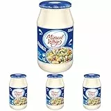 Miracel Whip Original 1 x 500 ml I Salatcreme I 23% Fettgehalt I Glutenfrei I Laktosefrei I mit Eiern aus Freilandhaltung I für Nudelsalat oder Kartoffelsalat (Packung mit 4)