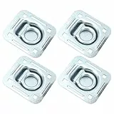 Anker Zur Ladungssicherung von Anhängern, 4er-Pack Wetterbeständigkeit 5000 Lbs Bruchfestigkeit Versenkte D-Ringe für 124 X 114 Mm Zurrgurte für Eimeranhänger